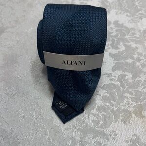 Alfani Men’s Navy Textured Silk Tie